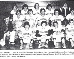 Falconer Central School varsity baseball team. 1976. Falconer Central School varsity baseball team. 1976.