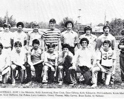 Falconer Central School varsity baseball team. 1977. Falconer Central School varsity baseball team. 1977.