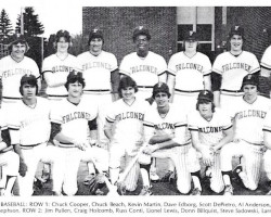Falconer Central School varsity baseball team. 1978. Falconer Central School varsity baseball team. 1978.