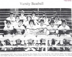 Falconer Central School varsity baseball team. 1979. Falconer Central School varsity baseball team. 1979.