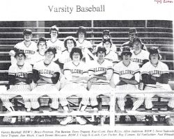 Falconer Central School varsity baseball team. 1979. Falconer Central School varsity baseball team. 1979.