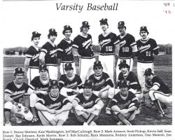Falconer Central School varsity baseball team. 1983. Falconer Central School varsity baseball team. 1983.