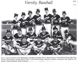 Falconer Central School varsity baseball team. 1983. Falconer Central School varsity baseball team. 1983.