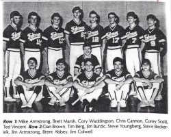 Falconer Central School varsity baseball team. 1987. Falconer Central School varsity baseball team. 1987.