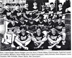 Falconer Central School varsity baseball team. 1990. Falconer Central School varsity baseball team. 1990.