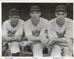 1942 Jamestown Falcons. Ted Wyberanec on right. 1942 Jamestown Falcons. Ted Wyberanec on right.