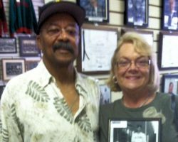 Karen Wyberanec Smith and husband Andy pose with picture of her dad, CSHOF inductee Ted Wyberanec. Karen Wyberanec Smith and husband Andy pose with picture of her dad, CSHOF inductee Ted Wyberanec.