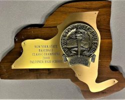 NYS Class C Baseball Champions award. 2000. NYS Class C Baseball Champions award. 2000.