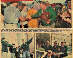 Falconer Parade after winning state championship. <em>Post-Journal</em> (Jamestown), June 18, 2000. Falconer Parade after winning state championship. June 18, 2000.