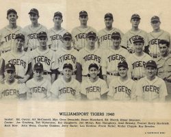 Williamsport Tigers. 1948. Ted Wyberanec is second from left in middle row. Williamsport Tigers. 1948. Ted Wyberanec is second from left in middle row.