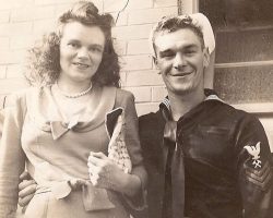 Virginia and Ted Wyberanec, 1945. Virginia and Ted Wyberanec, 1945.