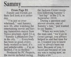 Celebration. Page 2. <em>Post-Journal</em> (Jamestown), April 25, 2016. Sammy LaMancuso.