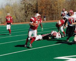 Aaron Leeper running for Jamestown High School. 2000. Aaron Leeper running for Jamestown High School. 2000.