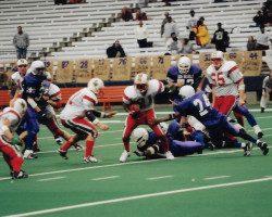 Aaron Leeper running for Jamestown High School. 2000. Aaron Leeper running for Jamestown High School. 2000.