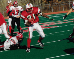 Aaron Leeper running for Jamestown High School. 2000. Aaron Leeper running for Jamestown High School. 2000.