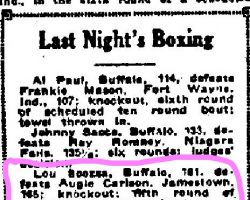 <em>Buffalo Morning News,</em> September 15, 1925. Buffalo Morning News, September 15, 1925.