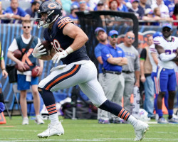 Stephen Carlson playing for Chicago Bears. Stephen Carlson playing for Chicago Bears.