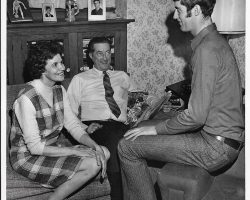 Donn Johnston at home with his parents Don and Greta. 1971. Donn Johnston at home with his parents Don and Greta. 1971.