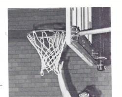 Mark Edstrom puts up the ball for Jamestown High School. 1970. Mark Edstrom puts up the ball for Jamestown High School. 1970.