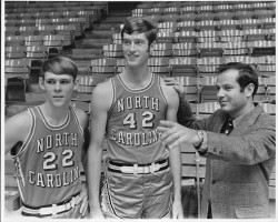 George Karl, Donn Johnston and Bill Gutthridge at University of North Carolina. 1969. George Karl, Donn Johnston and Bill Gutthridge at University of North Carolina. 1969.