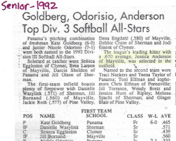 Goldberg, Odorisio, Anderson Top Div. 3 Softball All-Stars. 1992. Goldberg, Odorisio, Anderson Top Div. 3 Softball All-Stars. 1992.