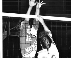 Jessica Anderson playing volleyball for Mayville Central School. Jessica Anderson playing volleyball for Mayville Central School.