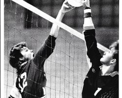 Jessica Anderson playing volleyball for Mayville Central School. Jessica Anderson playing volleyball for Mayville Central School.