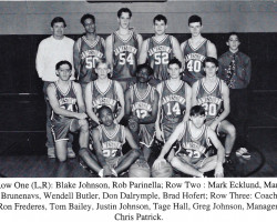 Jamestown High School basketball team. 1993-94.