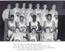 Jamestown High School basketball team. 1997-98.