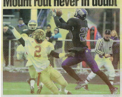 Mount rout never in doubt. Mount rout never in doubt.