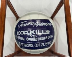 Niagara University commemorative volleyball - 1000 kills. October 21, 1995. Jessica Anderson's Niagara University commemorative volleyball - 1000 kills. October 21, 1995.