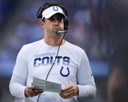 Nick Sirianni was the offensive coordinator for the Indianapolis Colts from 2018-2020. Nick Sirianni was the offensive coordinator for the Indianapolis Colts from 2018-2020.