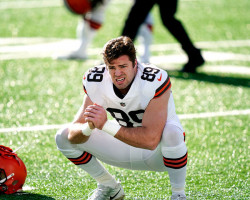 Stephen Carlson playing for Cleveland Browns. Stephen Carlson playing for Cleveland Browns.