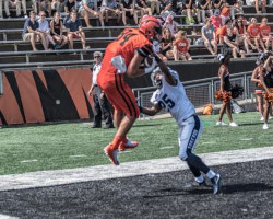 Stephen Carlson touchdown catch for Princeton University. Stephen Carlson touchdown catch for Princeton University.