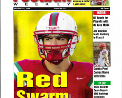Red Swarm. <em>Upstate Football Weekly</em>. Cover. October 22, 2014. Red Swarm. Cover. October 22, 2014.