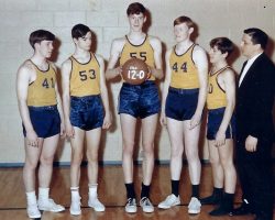 Donn Johnston and his 1966 Lincoln Junior High teammates after their undefeated Chadakoin Valley Junior High Conference season. Donn Johnston and his 1966 Lincoln Junior High teammates after their undefeated Chadakoin Valley Junior High Conference season.