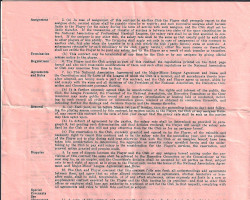 National Association of Professional Baseball Leagues contract, page 2. 1940. National Association of Professional Baseball Leagues contract, page 2. 1940.