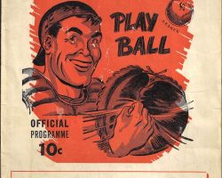 1946 Hamilton Cardinals program cover. 1946 Hamilton Cardinals program cover.