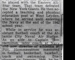 No Succesor For Hamm. Page 2. <em>Post-Journal</em> (Jamestown), 1950. No Succesor For Hamm. Page 2. 1950.