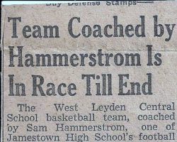 Team Coached by Hammerstrom Is In Race Till End. April 2, 1942. Team Coached by Hammerstrom Is In Race Till End. April 2, 1942.