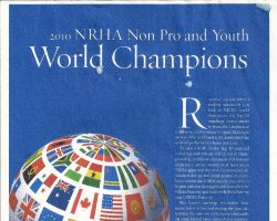 NRHA Reiner magazine article intro NRHA Reiner magazine article intro