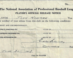 Player's Official Release Notice. June 30, 1938. Player's Official Release Notice. June 30, 1938.