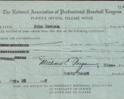 Player's Official Release Notice. August 25, 1937. Player's Official Release Notice. August 25, 1937.