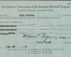 Player's Official Release Notice. August 25, 1937. Player's Official Release Notice. August 25, 1937.