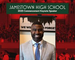Aaron Leeper, JHS keynote address at 2025 commencement. Aaron Leeper, JHS keynote address at 2025 commencement.