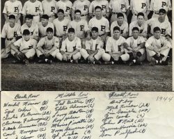 1944 Portland Beavers. John O'Neil, first row, third from right. 1944 Portland Beavers.