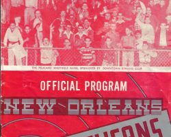 1952 New Orleans Pelicans program.