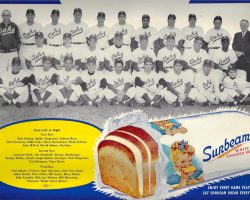 1953 Oakland Oaks bread advertisement.