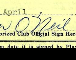 John O'Neil's signature. John O'Neil's signature.