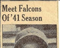 Meet Falcons Of '41 Season. 1941. Meet Falcons Of '41 Season. 1941.